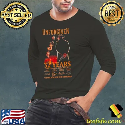 Unforgiven 32 Years 1992 – 2024 Thank You For The Memories Signatures Shirt