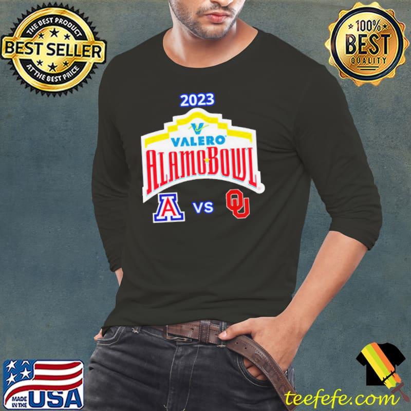 Valero Alamo Bowl 2023 Oklahoma vs Arizona Alamodome San Antonio TX CFB Bowl Game Shirt Long Sleeve Tee Valero Alamo Bowl 2023 Oklahoma vs Arizona Alamodome San Antonio TX CFB Bowl Game Shirt Long Sleeve Tee