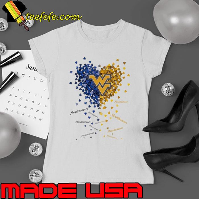 West Virginia Mountaineers Tiny Heart Shape 2023 Shirt
