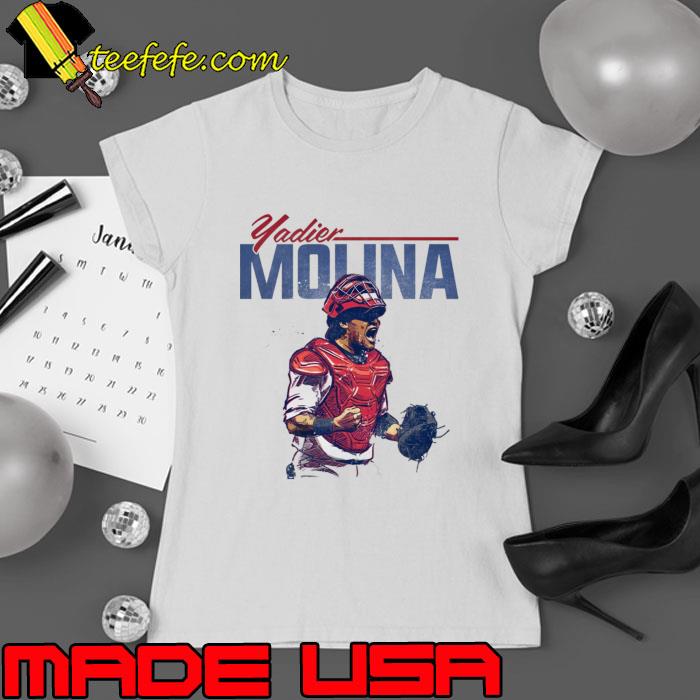 Yadier Molina St. Louis Puerto Rican former professional baseball catcher T-Shirt Ladies tee Yadier Molina St. Louis Puerto Rican former professional baseball catcher T-Shirt Ladies tee