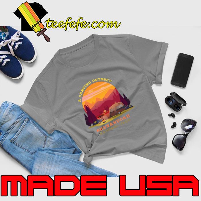A Camping Odyssey Shenandoah National Park Mountain Sunset Retro T-Shirt Unisex A Camping Odyssey Shenandoah National Park Mountain Sunset Retro T-Shirt Unisex