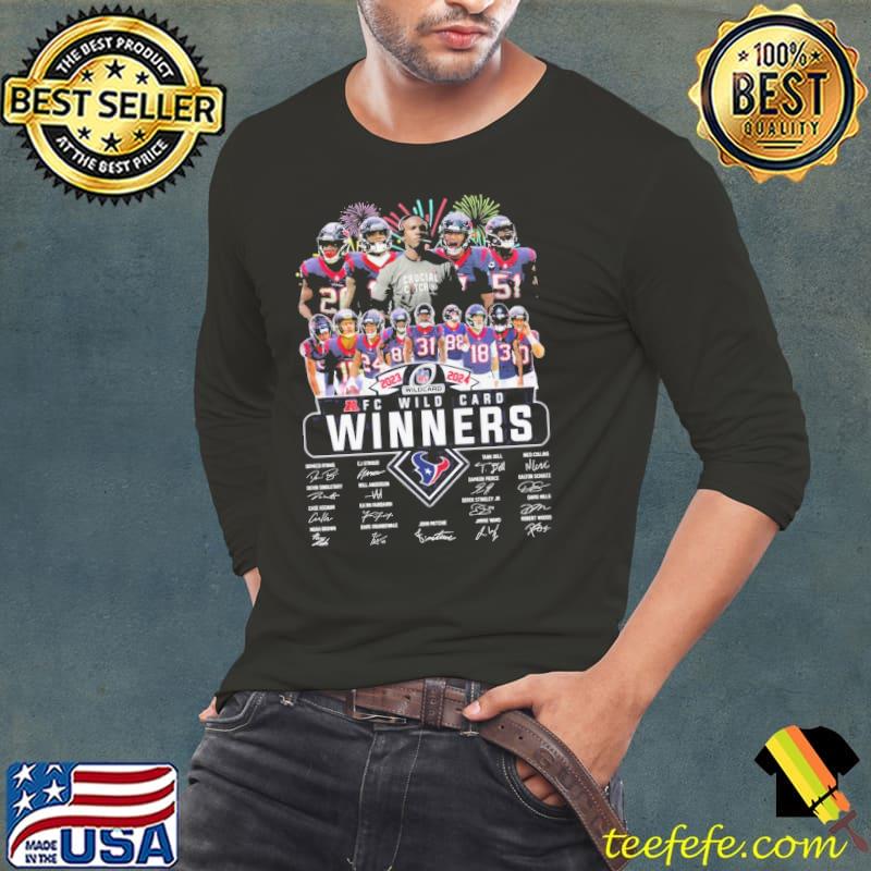 Afc wild card winners texas signature fireworks s Long Sleeve Tee Afc wild card winners texas signature fireworks s Long Sleeve Tee