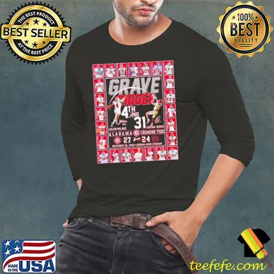 Alabama Crimson Tide Grave Digger 4th And 31 Football signature Shirt