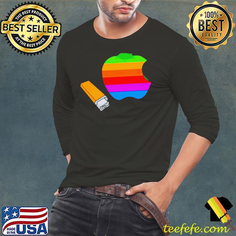 Apple pipe logo shirt Apple pipe logo shirt