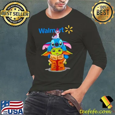 Baby Yoda and Stitch Walmart shirt