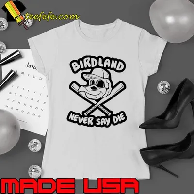 Baltimore Orioles baseball birdland never say die shirt