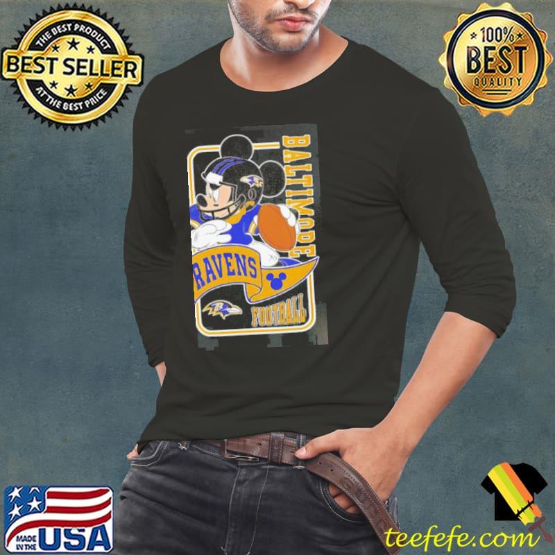 Baltimore Ravens Wildcard Mickey Disney Shirt Long Sleeve Tee Baltimore Ravens Wildcard Mickey Disney Shirt Long Sleeve Tee