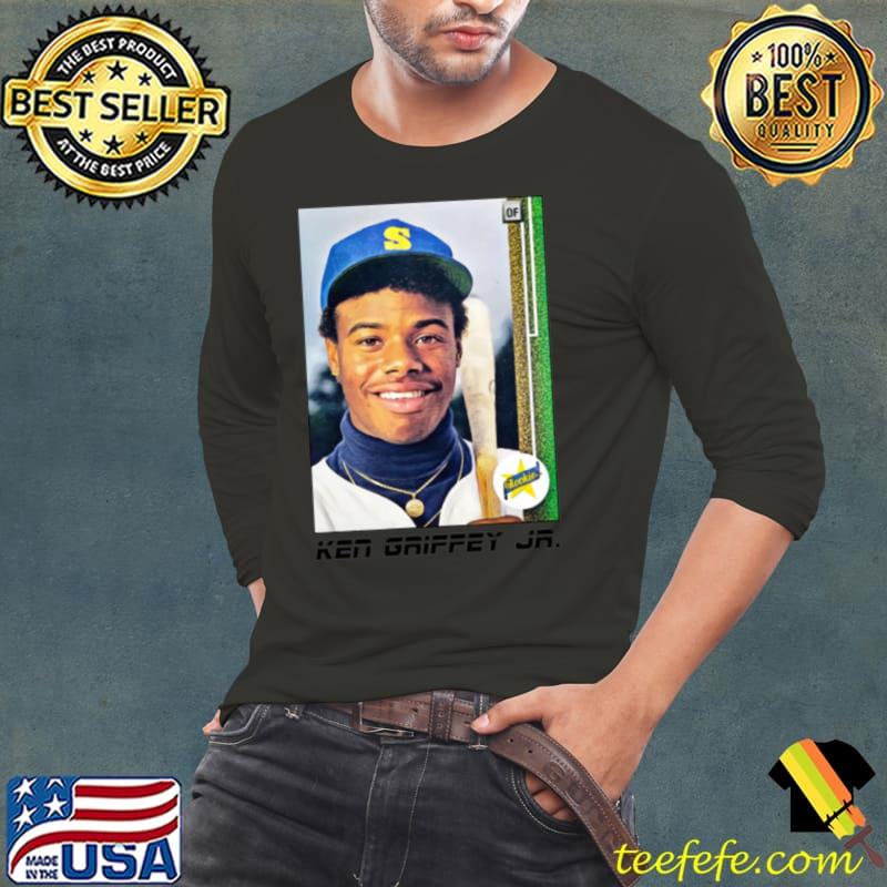 Baseball Card Art Ken Griffey Jr s Long Sleeve Tee Baseball Card Art Ken Griffey Jr s Long Sleeve Tee