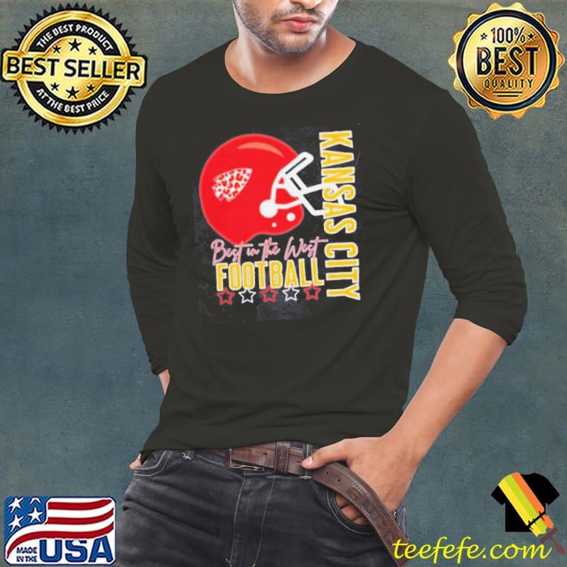 Best Of The West Kansas City Football Helmet Shirt Long Sleeve Tee Best Of The West Kansas City Football Helmet Shirt Long Sleeve Tee