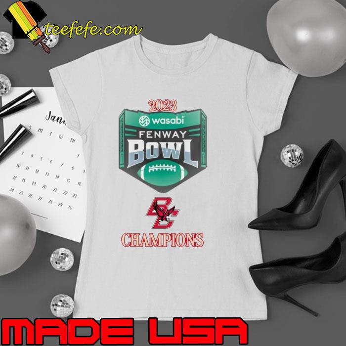 Boston College Eagles Football 2023 Wasabi Fenway Bowl Champions Shirt