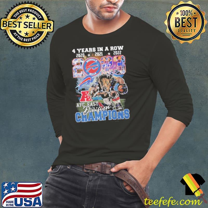 Buffalo Bills AFC East Division 4 Years In A Row Shirt Long Sleeve Tee Buffalo Bills AFC East Division 4 Years In A Row Shirt Long Sleeve Tee