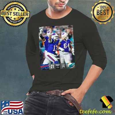 Buffalo Bills Win 21 14 Miami Dolphins 2023 AFC East Division Champions Final Score Shirt