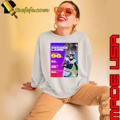 Ceedee Lamb Dallas Cowboys 96+1 Overall 94+1 Agility 98+1 Awareness 94+1 Deep Route Running Shirt