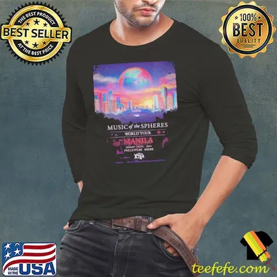 Coldplay Music Of The Spheres World Tour Manila January 19-20 2024 Philippine Arena shirt