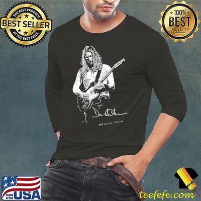 David Gilmour Guitar Signature English musician Singer And Songwritter T-Shirt
