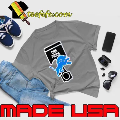Detroit Lions one pride logo shirt