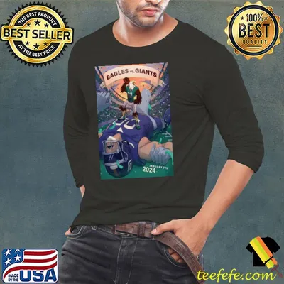 Eagles Vs Giants Poster MetLife Stadium East Rutherford, Nj January 7th, 2024 Shirt