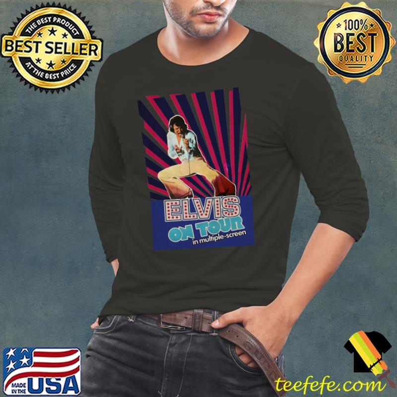 Elvis On Tour TCE On Tour Poster T-Shirt Long Sleeve Tee Elvis On Tour TCE On Tour Poster T-Shirt Long Sleeve Tee