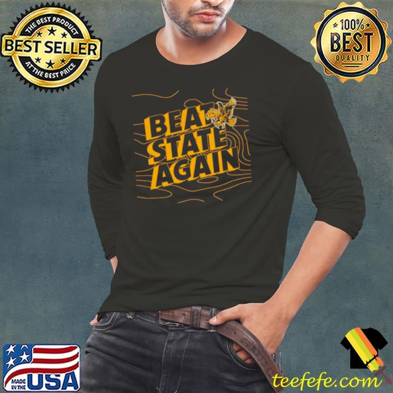 Funny iowa Hawkeyes beat state again shirt Funny iowa Hawkeyes beat state again shirt