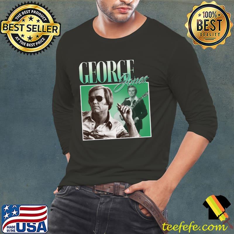 George Jones American Country Music Legend vintage T-Shirt Long Sleeve Tee George Jones American Country Music Legend vintage T-Shirt Long Sleeve Tee