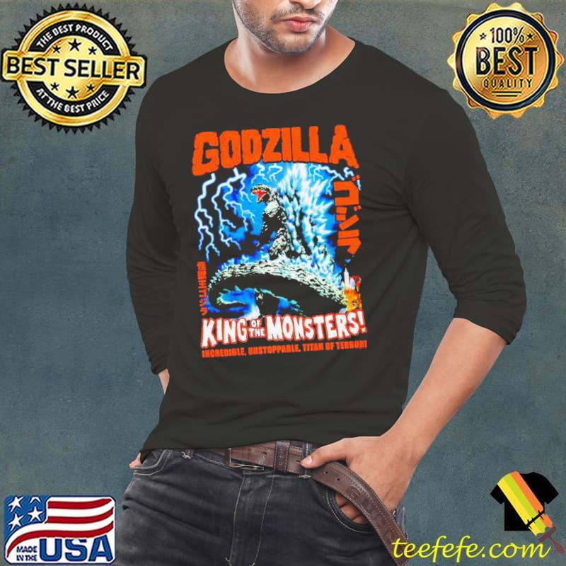 Godzilla king of the monsters vintage s Long Sleeve Tee Godzilla king of the monsters vintage s Long Sleeve Tee