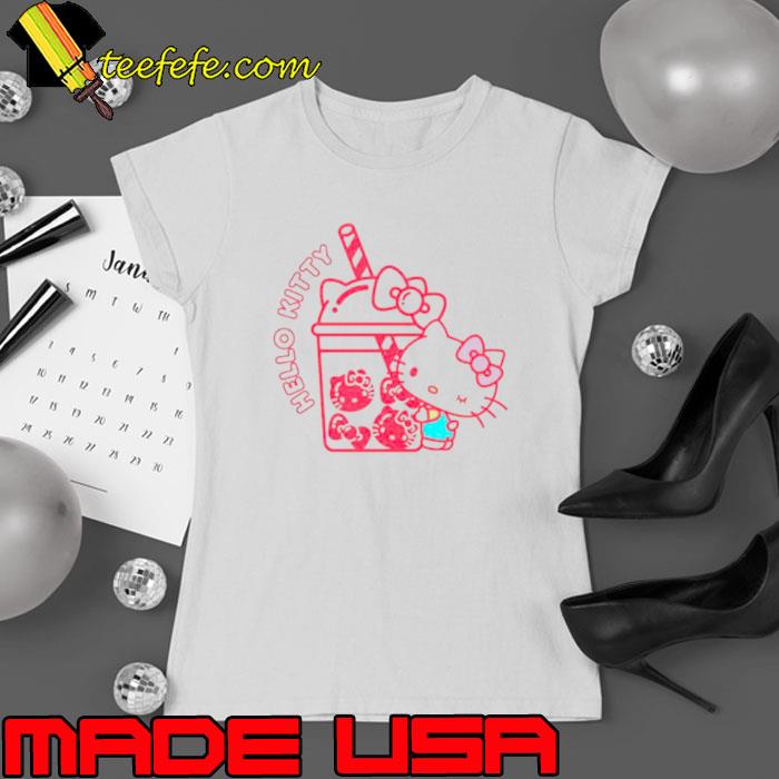 Hello Kitty Bubble Tea Shirt Ladies tee Hello Kitty Bubble Tea Shirt Ladies tee