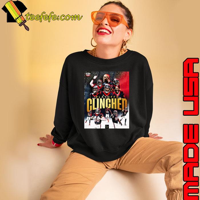 Houston Texans 2023 NFL Playoffs Clinched Shirt Sweatshirt Houston Texans 2023 NFL Playoffs Clinched Shirt Sweatshirt