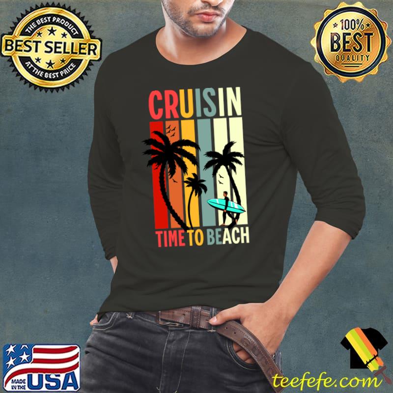 I Love It When We're Cruisin Together Cruise For Couples 2024 Palms Tree Retro T-Shirt Long Sleeve Tee I Love It When We're Cruisin Together Cruise For Couples 2024 Palms Tree Retro T-Shirt Long Sleeve Tee