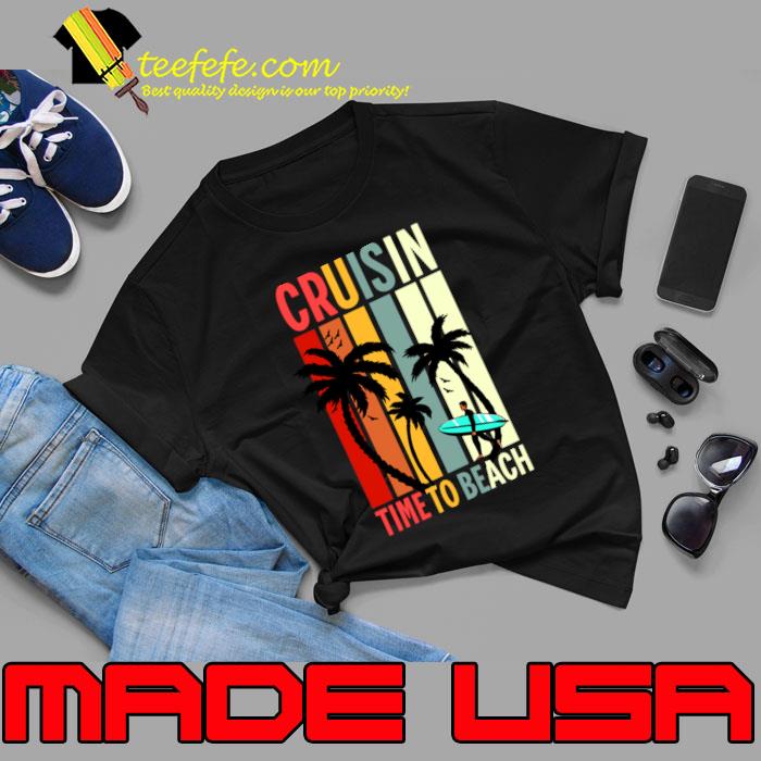 I Love It When We're Cruisin Together Cruise For Couples 2024 Palms Tree Retro T-Shirt