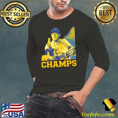Jim Harbaugh middle finger champs new shirt
