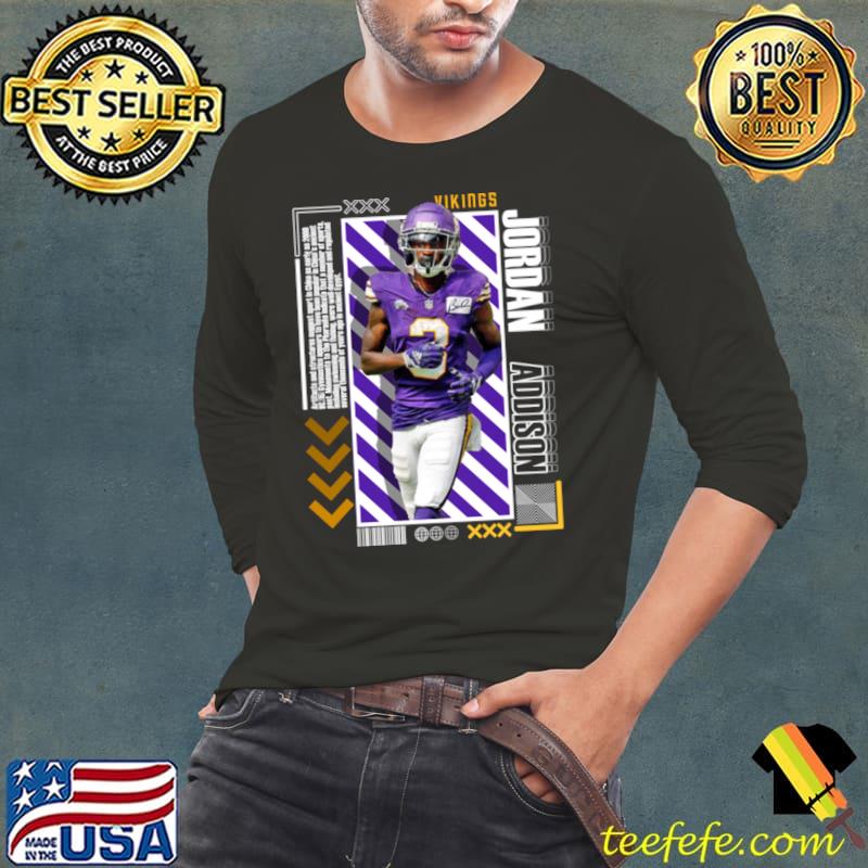 Jordan Addison American football wide receiver for the Minnesota Vikings T-Shirt Jordan Addison American football wide receiver for the Minnesota Vikings T-Shirt