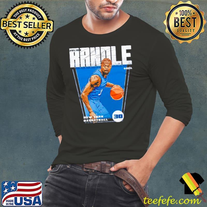 Julius Randle Premiere WHT New York Basketball Shirt Long Sleeve Tee Julius Randle Premiere WHT New York Basketball Shirt Long Sleeve Tee