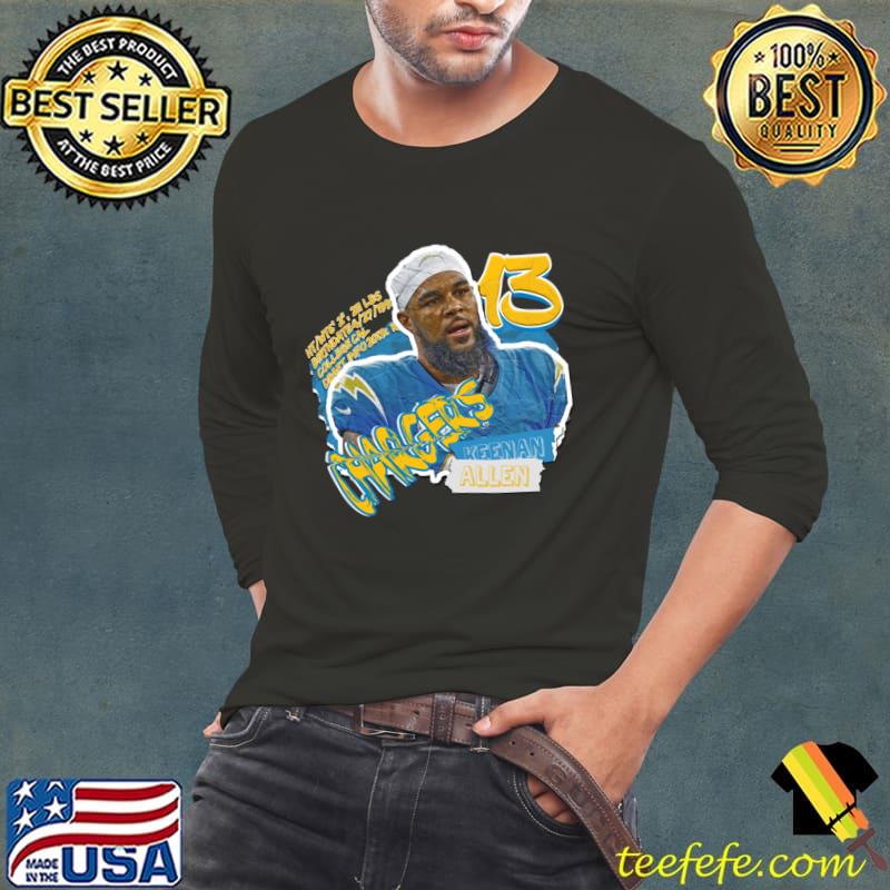 Keenan Allen Superstar American football wide receiver for the Los Angeles Chargers T-Shirt Long Sleeve Tee Keenan Allen Superstar American football wide receiver for the Los Angeles Chargers T-Shirt Long Sleeve Tee