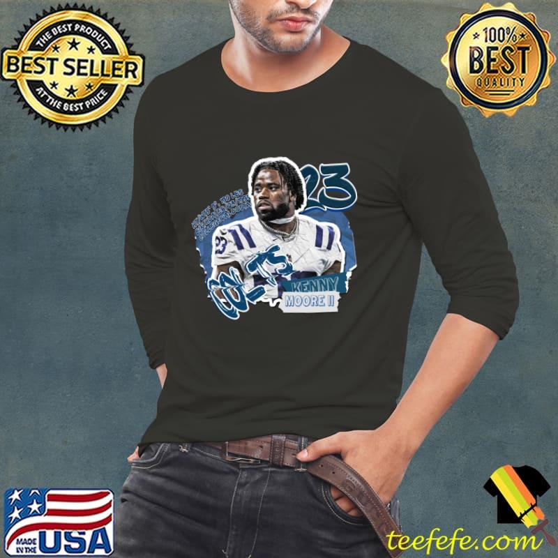 Kenny Moore Superstar American football cornerback for the Indianapolis Colts T-Shirt Long Sleeve Tee Kenny Moore Superstar American football cornerback for the Indianapolis Colts T-Shirt Long Sleeve Tee