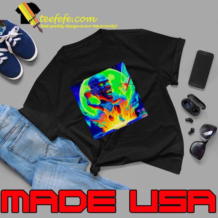 Kevin Garnett KG he’s on fire Psychedelic meme Minnesota Timberwolves shirt