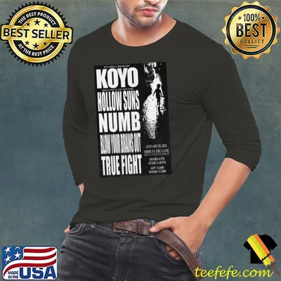 Koyo From Long Island New York Hollow Suns Numb Blow Your Brains Out True Fight January 28, 2024 shirt