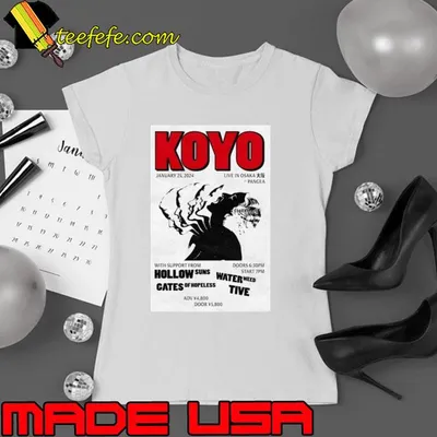 Koyo January 25 2024 Livehouse Pangea Osaka Japan shirt