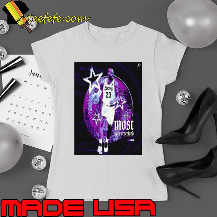 Lakers Lebron James Top Of The West Most Votes Received In Nba Western Conference shirt