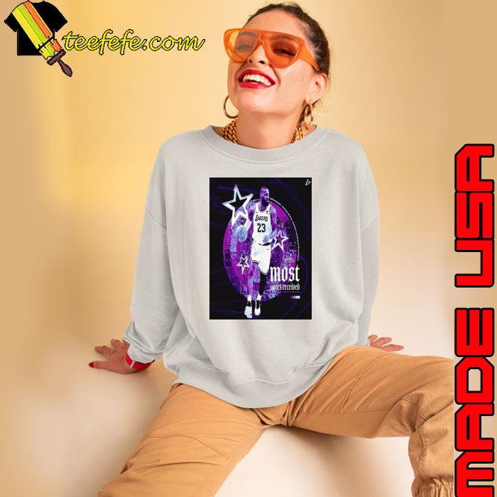 Lakers Lebron James Top Of The West Most Votes Received In Nba Western Conference s Sweatshirt Lakers Lebron James Top Of The West Most Votes Received In Nba Western Conference s Sweatshirt