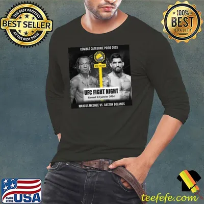 Marcus McGhee VS Gaston Bolanos UFC Jan 13 2024 shirt