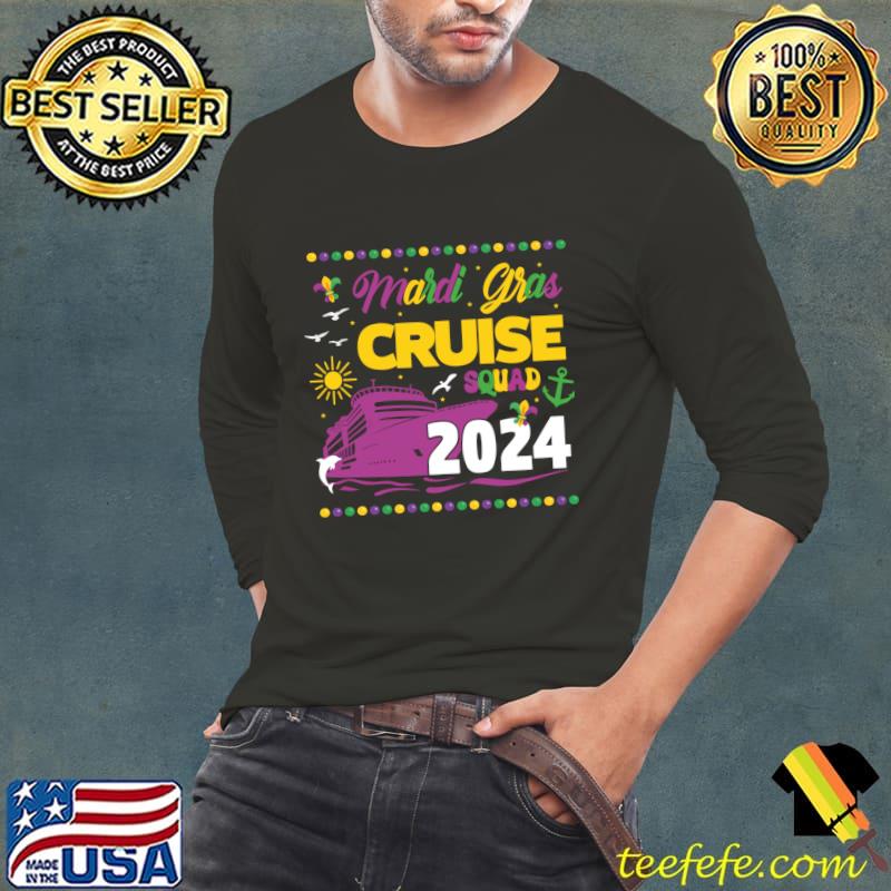 Mardi Gras Cruise Squad 2024 Matching Group Family Trip T-Shirt Mardi Gras Cruise Squad 2024 Matching Group Family Trip T-Shirt