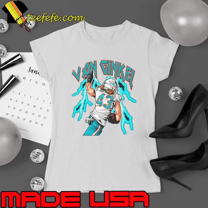 Miami Dolphins Andrew Van Ginkel Lightning s Ladies tee Miami Dolphins Andrew Van Ginkel Lightning s Ladies tee