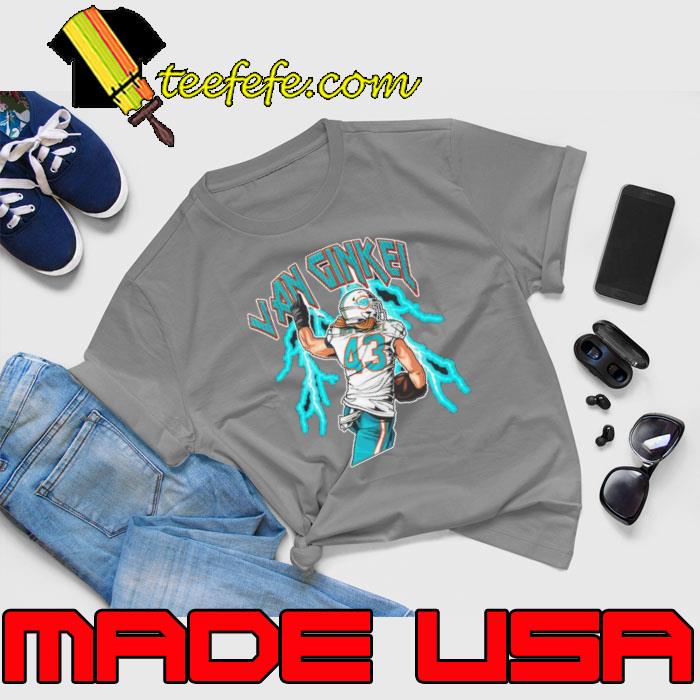 Miami Dolphins Andrew Van Ginkel Lightning shirt