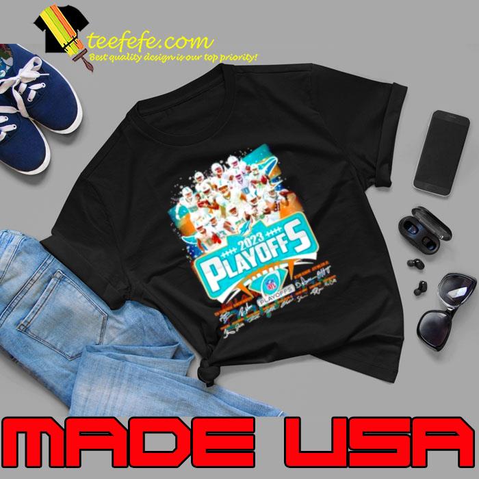 Miami Dolphins Team 2023 NFL Playoffs Signatures shirt