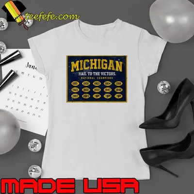 Michigan Football National Champs Banner shirt