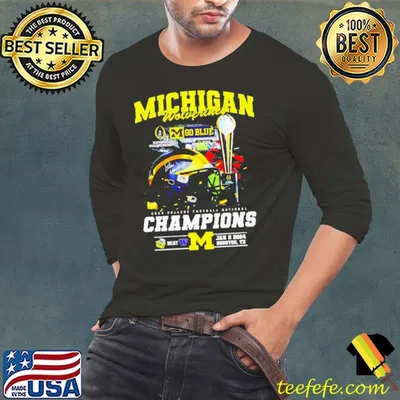 Michigan Wolverines 2024 college football national champions shirt