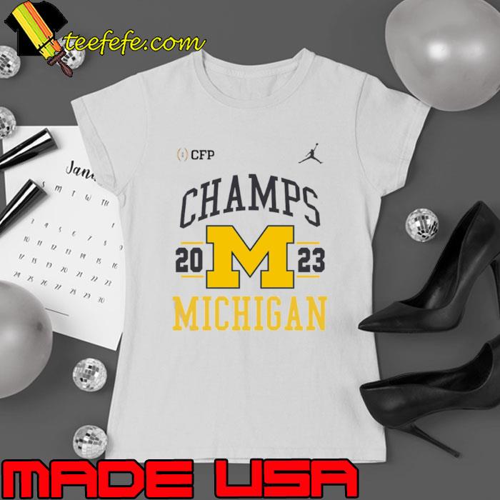 Michigan Wolverines Football Playoff 2023 National Champions Retro Shirt Ladies tee Michigan Wolverines Football Playoff 2023 National Champions Retro Shirt Ladies tee