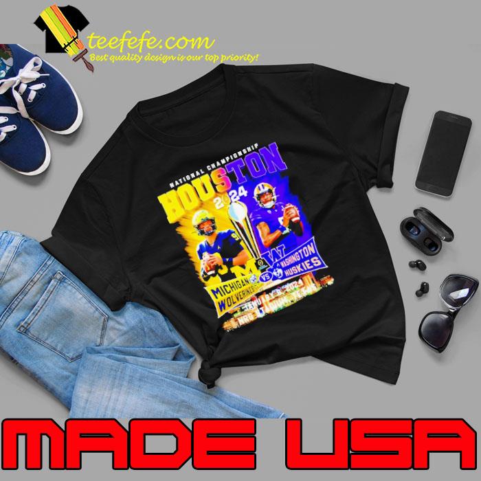 Michigan Wolverines vs Washington Huskies National Championship 2024 NRG stadium Texas s Unisex Michigan Wolverines vs Washington Huskies National Championship 2024 NRG stadium Texas s Unisex