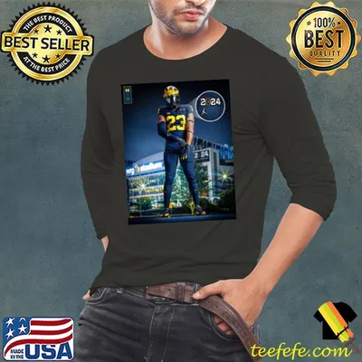 Michigan Wolverines With Uniform In CFP National Championship 2024 Shirt