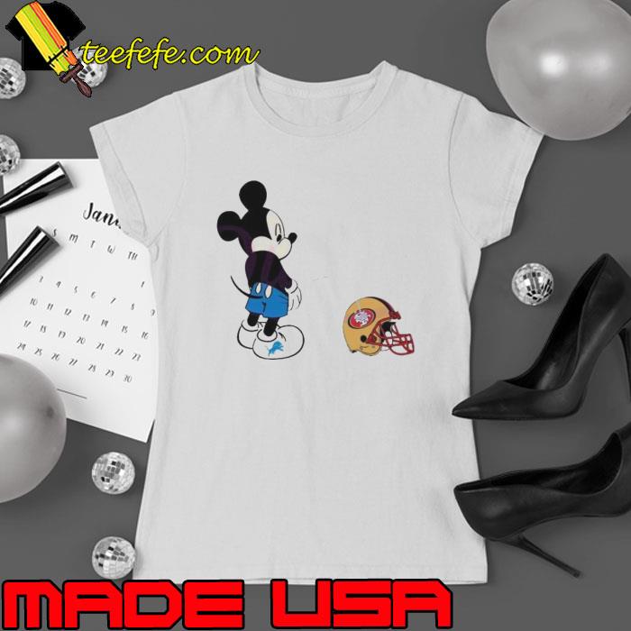 Mickey Lions Piss On San Francisco 49ers s Ladies tee Mickey Lions Piss On San Francisco 49ers s Ladies tee